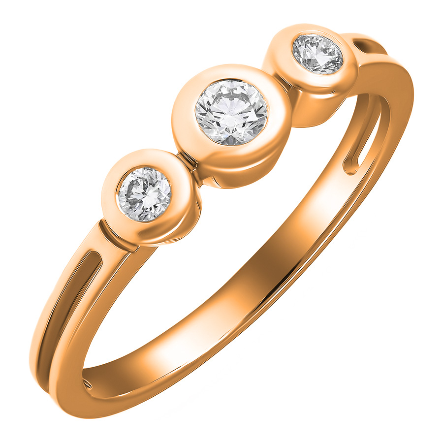 Кольцо, золото, бриллиант, 15391042